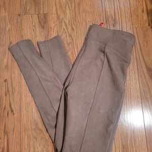 Brown Suede Leggings Spanx